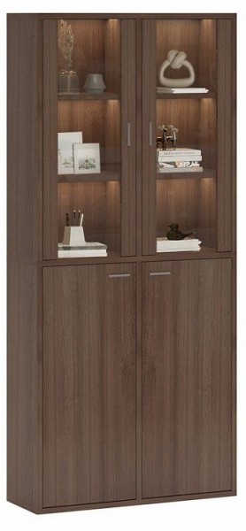 Шкаф-витрина Домино СУ(ш2в2)+2ФС+2ФГ в Ноябрьске - noyabrsk.mebel24.online | фото 2