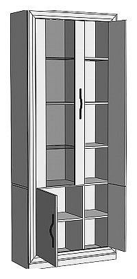 Шкаф-витрина Нобиле ШВтВ-ФСД-ФГК в Ноябрьске - noyabrsk.mebel24.online | фото 2