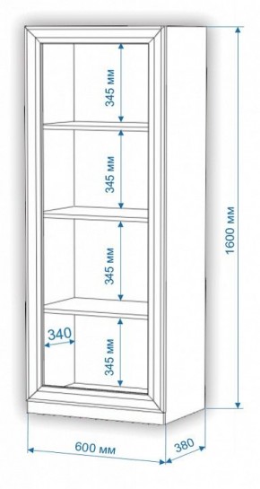 Шкаф-витрина Нобиле ВтН-ФСД в Ноябрьске - noyabrsk.mebel24.online | фото 2