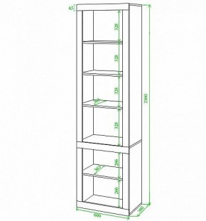 Шкаф-витрина Toivo ВтВ-ФС в Ноябрьске - noyabrsk.mebel24.online | фото 2