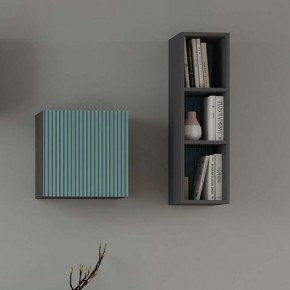 Сириния Куб 2 серый графит/МДФ бриз в Ноябрьске - noyabrsk.mebel24.online | фото 3