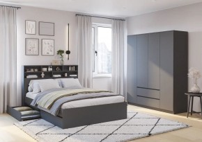 Спальня Симпл (графит) модульная в Ноябрьске - noyabrsk.mebel24.online | фото