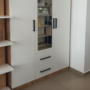 Спальный гарнитур Евро (модульный) Крафт/Белый в Ноябрьске - noyabrsk.mebel24.online | фото 30