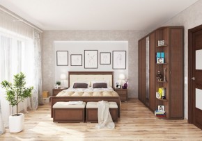 Спальный гарнитур Ливорно орех в Ноябрьске - noyabrsk.mebel24.online | фото