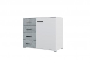 Спальный гарнитур NOVA (модульный) белый/бетон в Ноябрьске - noyabrsk.mebel24.online | фото 7