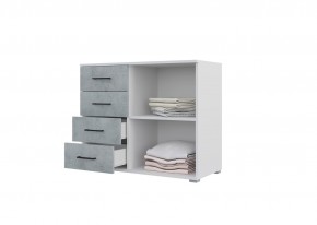 Спальный гарнитур NOVA (модульный) белый/бетон в Ноябрьске - noyabrsk.mebel24.online | фото 8