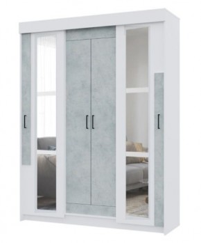 Спальный гарнитур VICTOR (модульный) Белый-Бетон в Ноябрьске - noyabrsk.mebel24.online | фото 12