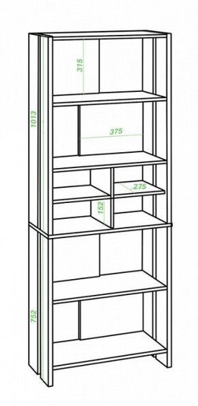 Стеллаж Домино Lite СТЛ-ОВХ в Ноябрьске - noyabrsk.mebel24.online | фото 2