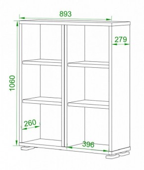Стеллаж Домино ПУ-50-1 в Ноябрьске - noyabrsk.mebel24.online | фото 2