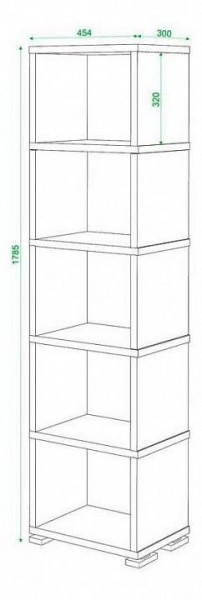 Стеллаж Домино СБ-15/5 в Ноябрьске - noyabrsk.mebel24.online | фото 2
