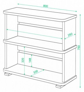 Стеллаж Домино СБ-25/2 в Ноябрьске - noyabrsk.mebel24.online | фото 3