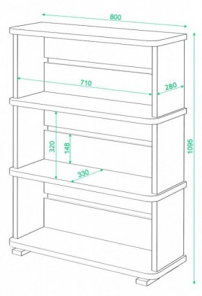Стеллаж Домино СБ-25/3 в Ноябрьске - noyabrsk.mebel24.online | фото 3