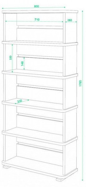 Стеллаж Домино СБ-25/5 в Ноябрьске - noyabrsk.mebel24.online | фото 2
