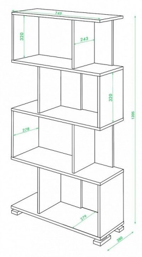 Стеллаж Домино СЛ-5-4 в Ноябрьске - noyabrsk.mebel24.online | фото 2