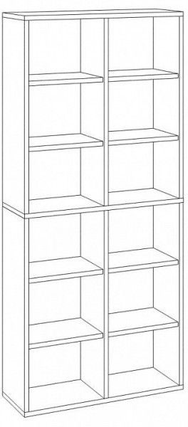 Стеллаж Домино СУ(ш2в2) в Ноябрьске - noyabrsk.mebel24.online | фото 3