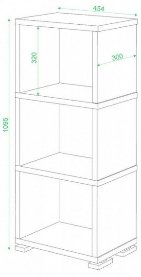 Стеллаж-колонка Домино Лайт СБ-15/3 в Ноябрьске - noyabrsk.mebel24.online | фото 2