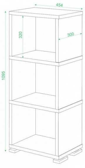 Стеллаж-колонка Домино СБ-15/3 в Ноябрьске - noyabrsk.mebel24.online | фото 2