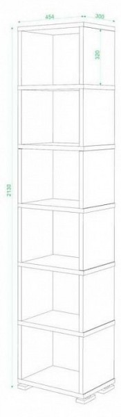 Стеллаж-колонка Домино СБ-15/6 в Ноябрьске - noyabrsk.mebel24.online | фото 3