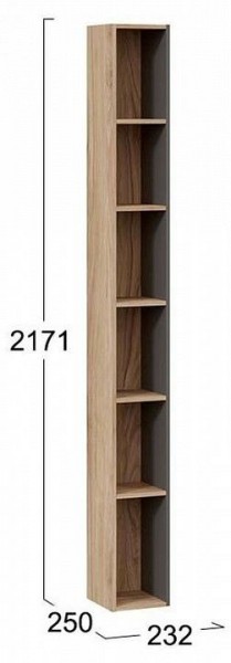 Стеллаж-колонка Порто ТД-393.07.25 в Ноябрьске - noyabrsk.mebel24.online | фото 3