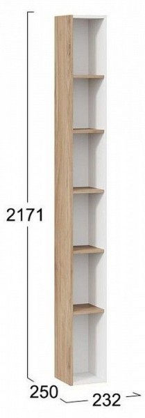 Стеллаж-колонка Порто ТД-393.07.25 в Ноябрьске - noyabrsk.mebel24.online | фото 5
