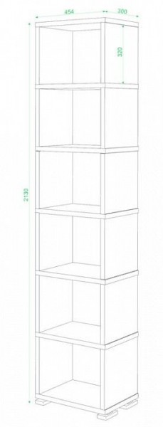 Стеллаж-колонка СБ-15/6 в Ноябрьске - noyabrsk.mebel24.online | фото 2
