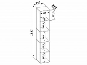 Стеллаж-колонка СТ-9 в Ноябрьске - noyabrsk.mebel24.online | фото 3