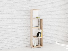 Стеллаж Ромео-6 Дуб сонома/Белый в Ноябрьске - noyabrsk.mebel24.online | фото