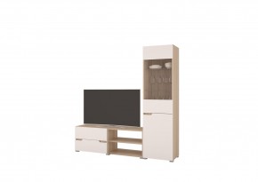 Стенка АНТАЛИЯ 1 (Сонома/Белый софт) в Ноябрьске - noyabrsk.mebel24.online | фото