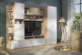 Стенка Денвер (СТЛ.151.01) Дуб сонома/Белый в Ноябрьске - noyabrsk.mebel24.online | фото 3