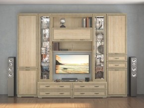 Стенка Ливорно дуб сонома в Ноябрьске - noyabrsk.mebel24.online | фото 1