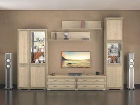 Стенка Ливорно дуб сонома в Ноябрьске - noyabrsk.mebel24.online | фото 2