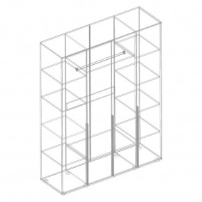СТИЛ Шкаф 4-ств для одежды в Ноябрьске - noyabrsk.mebel24.online | фото 2