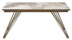 Стол ACERRA NEW 160 GLOSS LUXURY PANDORA SOLID CERAMIC/ каркас цвета шампань, ®DISAUR в Ноябрьске - noyabrsk.mebel24.online | фото 11