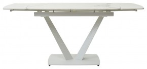 Стол ALATRI 120 GLOSS STATUARIO WHITE SOLID CERAMIC / WHITE, ®DISAUR в Ноябрьске - noyabrsk.mebel24.online | фото 4