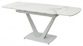 Стол ALATRI 120 GLOSS STATUARIO WHITE SOLID CERAMIC / WHITE, ®DISAUR в Ноябрьске - noyabrsk.mebel24.online | фото 5