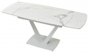 Стол ALATRI 120 GLOSS STATUARIO WHITE SOLID CERAMIC / WHITE, ®DISAUR в Ноябрьске - noyabrsk.mebel24.online | фото 6