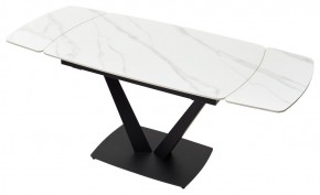 Стол ALATRI 120 MATT WHITE MARBLE SOLID CERAMIC / BLACK, ®DISAUR в Ноябрьске - noyabrsk.mebel24.online | фото 4