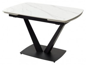 Стол ALATRI 120 MATT WHITE MARBLE SOLID CERAMIC / BLACK, ®DISAUR в Ноябрьске - noyabrsk.mebel24.online | фото 7