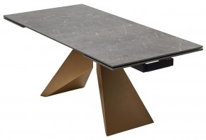 Стол ALES 180 BLACK GRAVE SOLID CERAMIC, керамика / бронзовый, ®DISAUR в Ноябрьске - noyabrsk.mebel24.online | фото 14