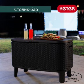 Стол Беви Бар (Bevy Bar Large Cool Bar), коричневый в Ноябрьске - noyabrsk.mebel24.online | фото 4