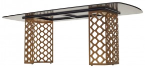 Стол CHIAVARI 220 KL-188 Контрастный мрамор матовый, итальянская керамика / Шампань, ®DISAUR в Ноябрьске - noyabrsk.mebel24.online | фото 5