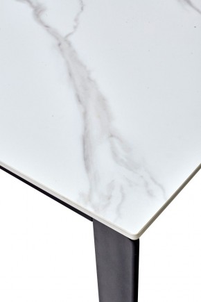 Стол CORNER 120 MATT WHITE MARBLE SOLID CERAMIC / BLACK, ®DISAUR в Ноябрьске - noyabrsk.mebel24.online | фото 3