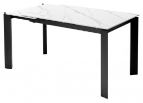 Стол CORNER 120 MATT WHITE MARBLE SOLID CERAMIC / BLACK, ®DISAUR в Ноябрьске - noyabrsk.mebel24.online | фото 4