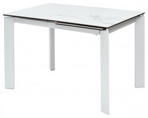 Стол CORNER 120 MATTE STATUARIO Белый мрамор матовый керамика, стекло/ белый каркас, ®DISAUR в Ноябрьске - noyabrsk.mebel24.online | фото 2