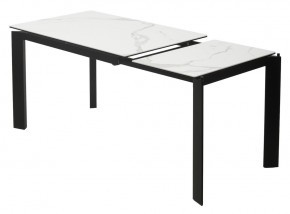 Стол CORNER 120 MATTE STATUARIO Белый мрамор матовый керамика, стекло/ черный каркас, ®DISAUR в Ноябрьске - noyabrsk.mebel24.online | фото 4