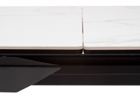 Стол CREMONA 140 HIGH GLOSS STATUARIO Белый мрамор глянцевый, керамика/ черный каркас, ®DISAUR в Ноябрьске - noyabrsk.mebel24.online | фото 5