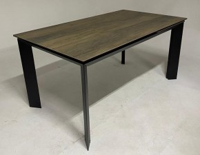 Стол CREMONA 140 KL-61 под дерево, итальянская керамика/ черный каркас, ®DISAUR в Ноябрьске - noyabrsk.mebel24.online | фото 2