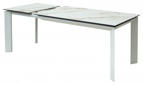 Стол CREMONA 160 KL-188 Контрастный мрамор / белый каркас, ®DISAUR в Ноябрьске - noyabrsk.mebel24.online | фото 6
