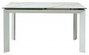 Стол CREMONA 160 KL-188 Контрастный мрамор / белый каркас, ®DISAUR в Ноябрьске - noyabrsk.mebel24.online | фото 8