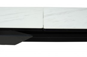 Стол CREMONA 160 KL-99 Белый мрамор матовый, итальянская керамика / черный каркас, ®DISAUR в Ноябрьске - noyabrsk.mebel24.online | фото 4